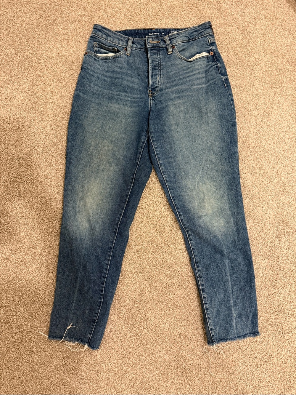 Old Navy Women's High Rise Curvy OG Straight Jeans
